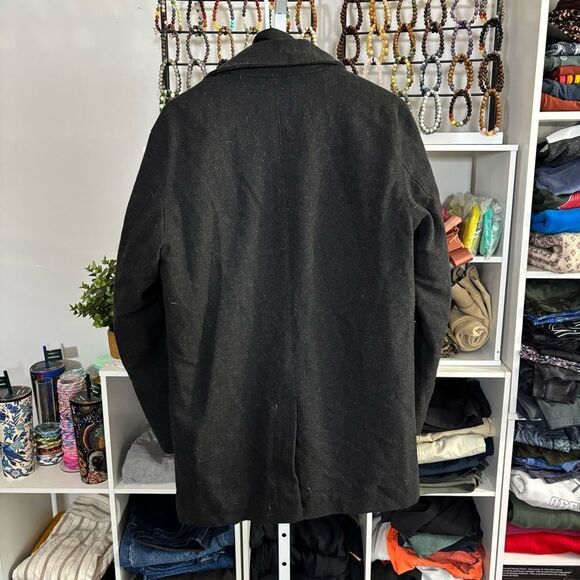 Men's Black wool Coat T Tech by TUMI winter weatherproof coat layered - Picture 7 of 14